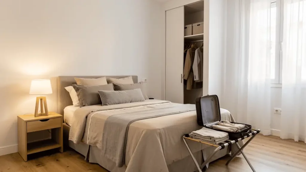 Salón de un apartamento de The Queen's Boutique Stays para alquiler por meses en Madrid