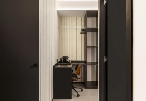 Vista de la habitación individual desde la puerta, Queen's Coliving Chamberí VI, coliving en Ríos Rosas, Chamberí, Madrid