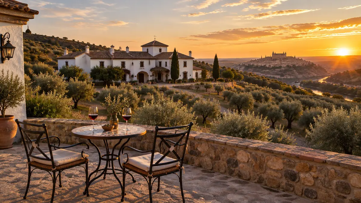 Escapada romántica cerca de Madrid: una noche entre olivos en Toledo